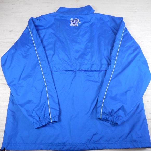 Vintage Memphis Tigers Red Oak Half-Zip Pullover Windbreaker Jacket Men’s Large - Picture 4 of 5